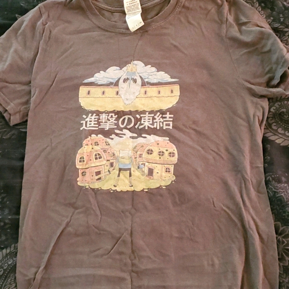 Adventure Time/Attack on Titan mashup tee anime